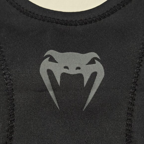 UFC Venum Sports Bra Womens Small Black Racerback Removal Pads Workout Top New - Picture 7 of 10